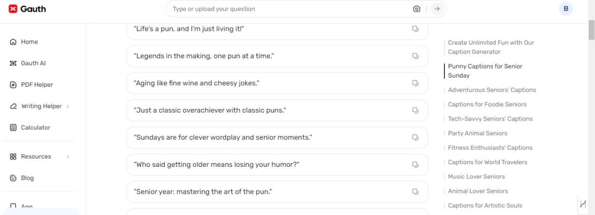 Elevate-Senior-Sunday-Posts-with-Gauth-s-Captivating-Captions